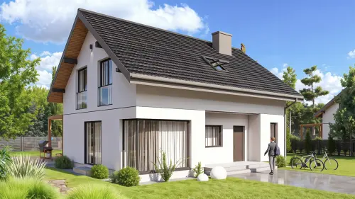 Dom jednorodzinny z poddaszem użytkowym